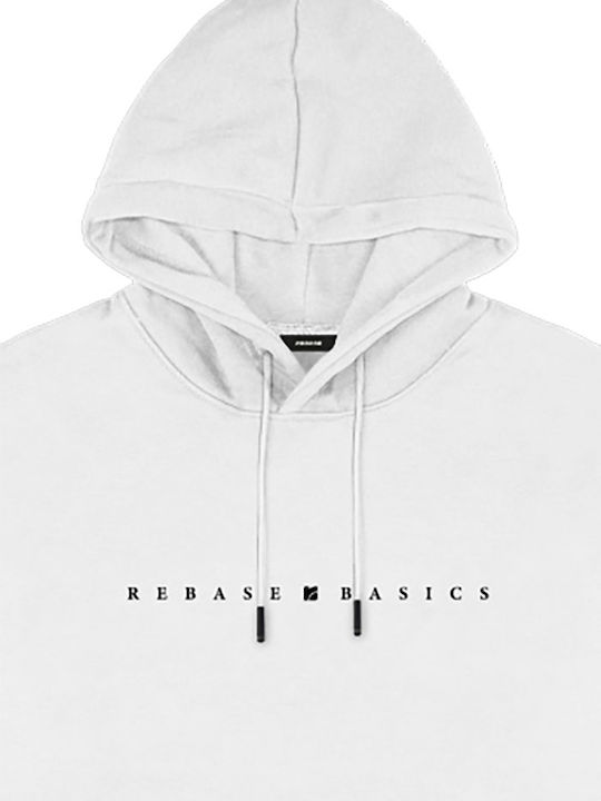 Rebase Men's Sweatshirt with Hood white