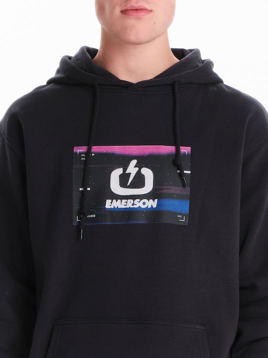 Sweatshirt Mit Kapuze Schwarz
