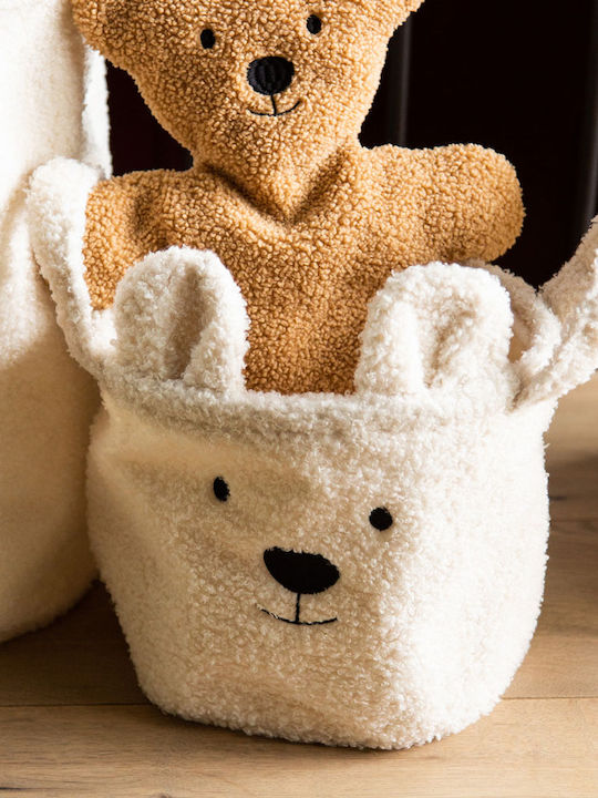 Childhome Детска кошница за съхранение Бял 25x20x20см 1бр