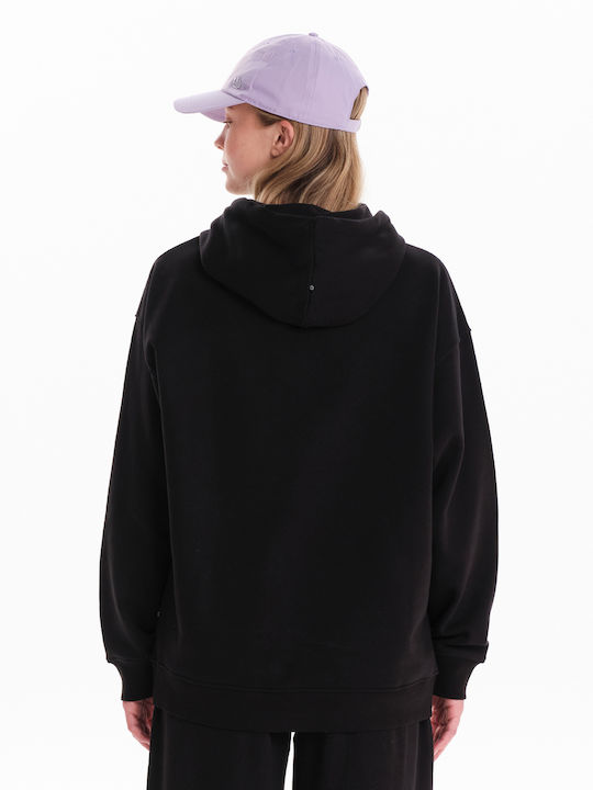 Women's Sweatshirt Hooded Black