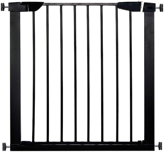 Sicherheitstür aus Metall in Schwarz Farbe 75x74cm 1Stück