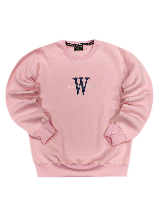 New Wave Men's Sweatshirt Pink