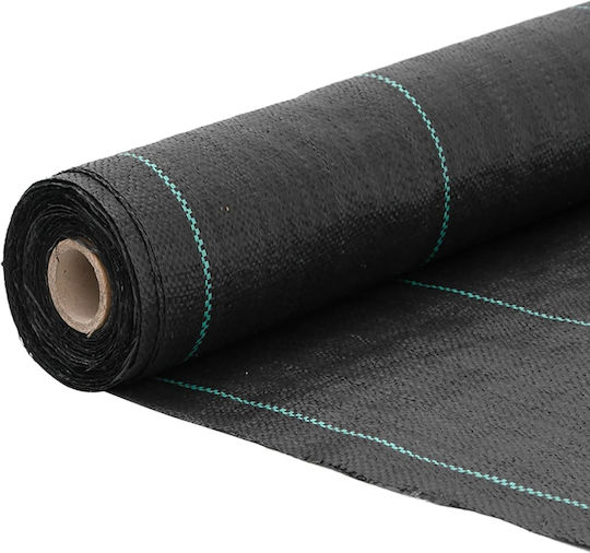 vidaXL 4005174 Ground Cover Fabric 100gr/m² 0.5x50m Black