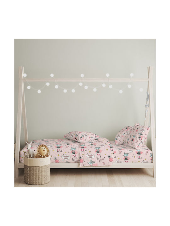 Cokitex Σετ Μονά Ballet Pink 165x270cm Cokitex Σετ Μονά Ballet Pink 165x270cm