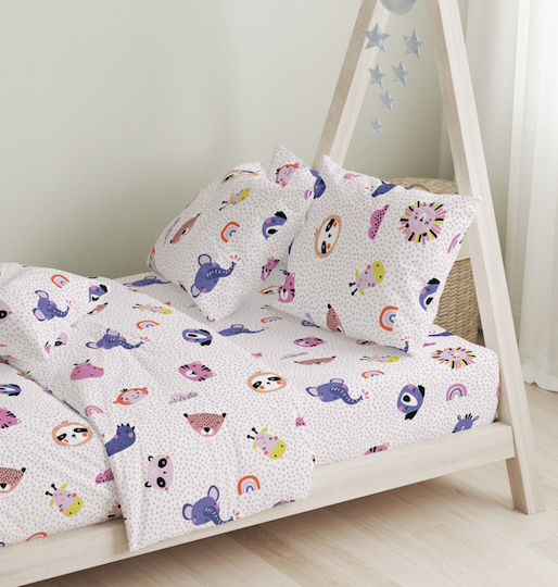 Cokitex Sheet Set Single Cotton Pink 165x270cm 3pcs