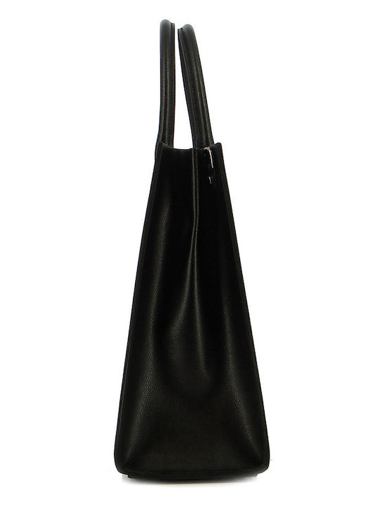 Leather Women's Tote Bag Black
