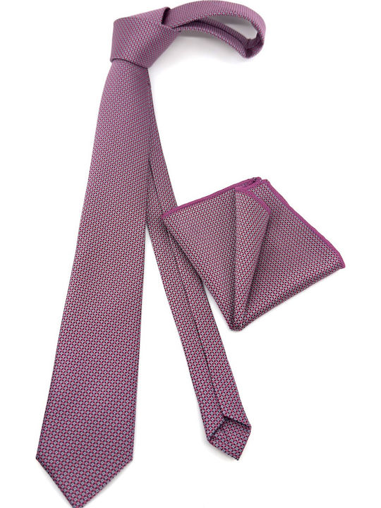 Legend Accessories Men's Tie Set Printed in Red Color
