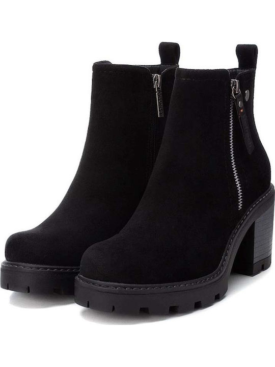 Women's Ankle Boots with Medium Heel Black