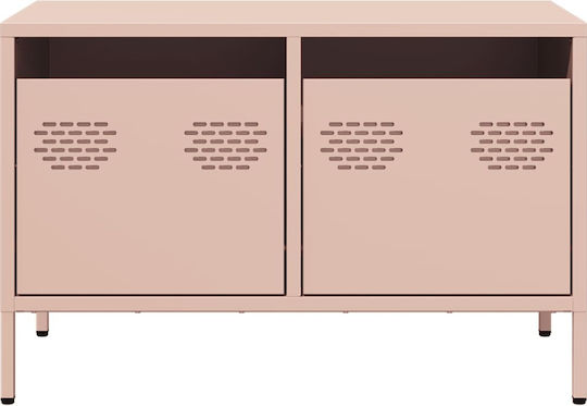 Έπιπλο Τηλεόρασης Μεταλλικό Ροζ Μ68xΠ39xΥ43.5cm