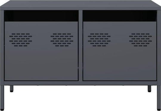 TV-Ständer Aus Metall Anthrazit M68xT39xH43.5cm