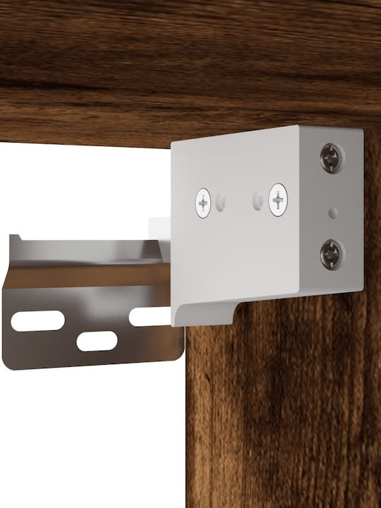 TV-Ständer aus Metall & Rauch Eiche M100xT31xH39.5cm