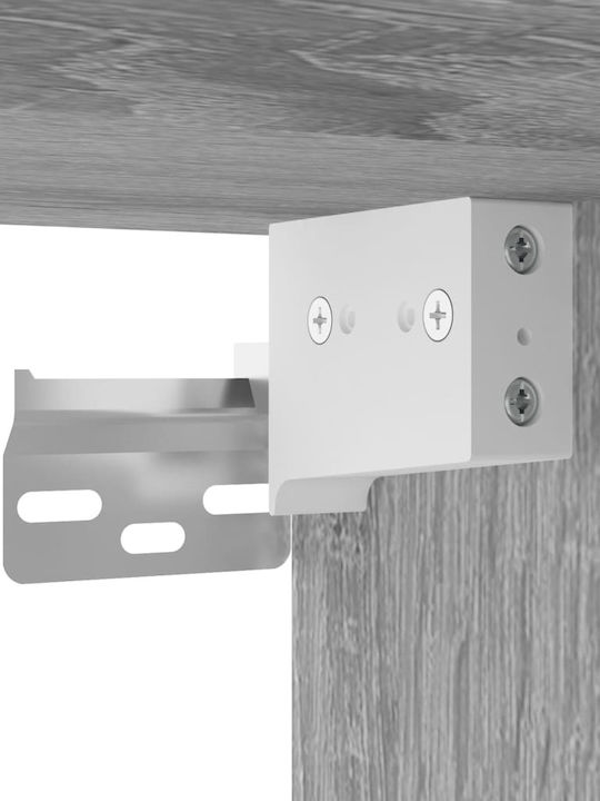TV Stand Made of Metal and Wood Gray Sonoma M100xD31xH39.5cm
