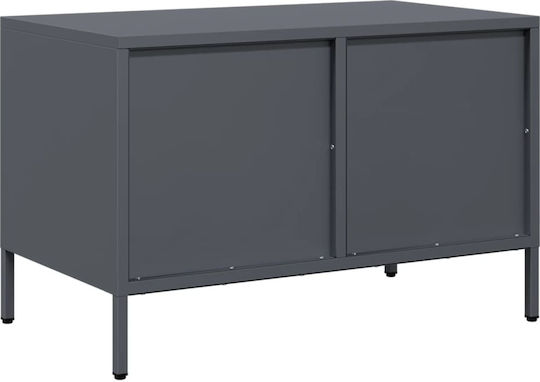 TV-Ständer Aus Metall Anthrazit M68xT39xH43.5cm