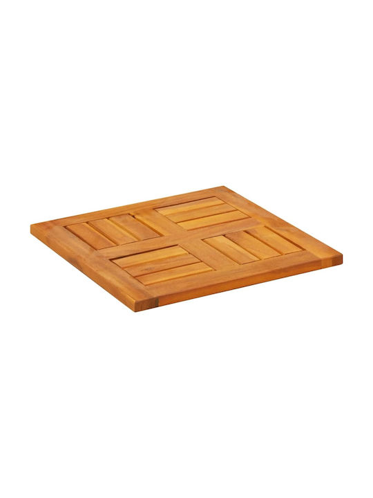 vidaXL Square Table Surface made of Solid Wood Brown 40x40x2cm 4004252 1pcs