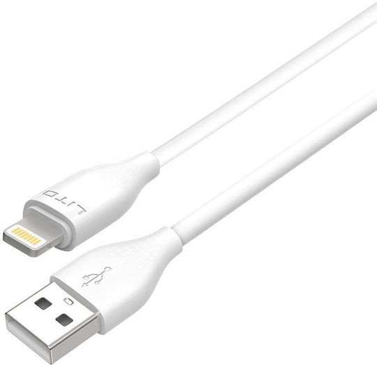Lito USB-A to Lightning Cable 60W Λευκό 1m