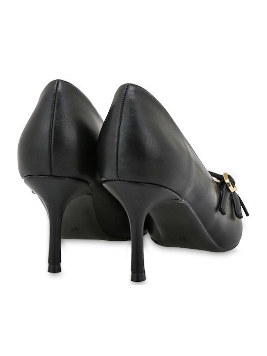 Pumps mit Riemchen & mittelhoher Absatz Schwarz