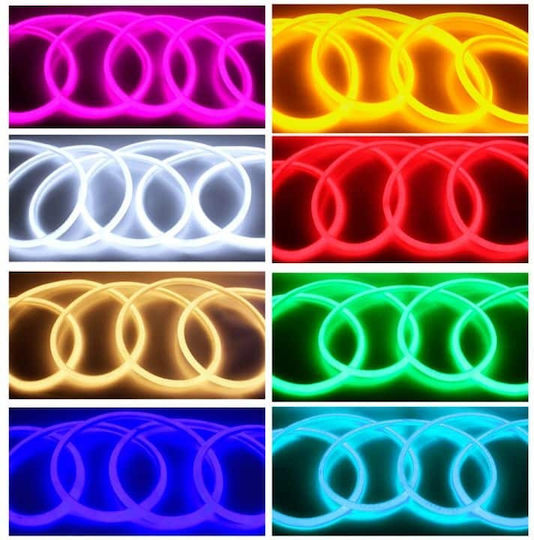 ForHome LED Strip 220V Yellow Light 1m Neon Flex