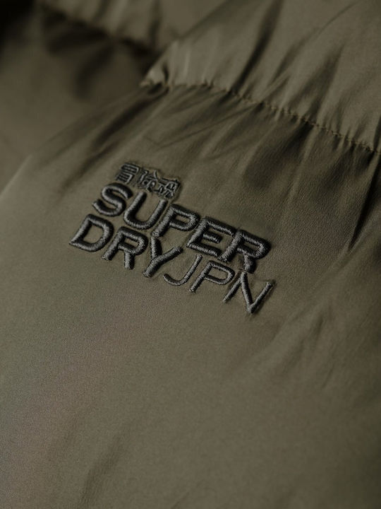 Superdry M D2 Sdcd Geacă pentru bărbați Puffer Kaki