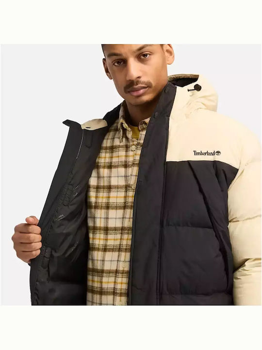 Timberland Men's Puffer Jacket Waterproof Angora/black