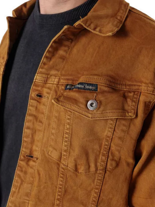 Devergo Men's Denim Jacket mustard