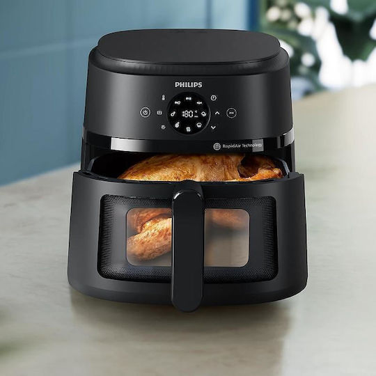 Philips Air Fryer 6.2lt Μαύρο NA230/00