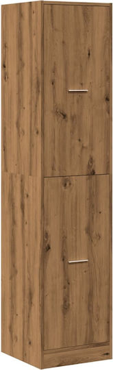 Office Drawer Made of Wood & Metal Brown 40x41x174.5cm