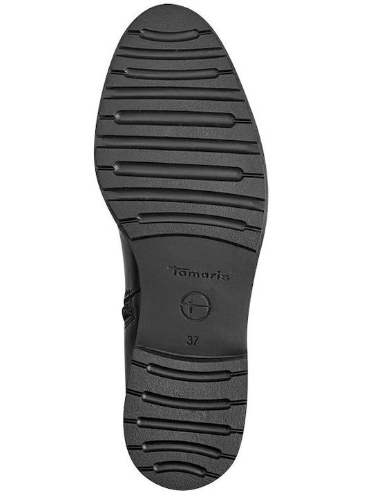Leder Damenstiefel Schwarz