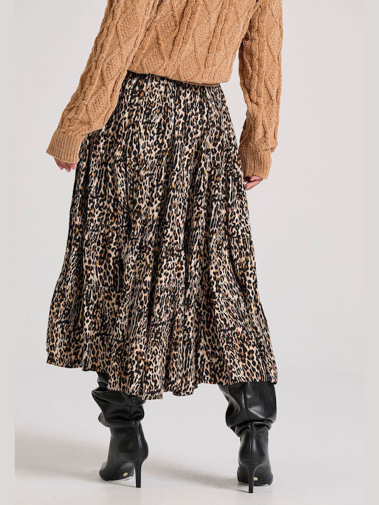 Funky Buddha Midi Skirt