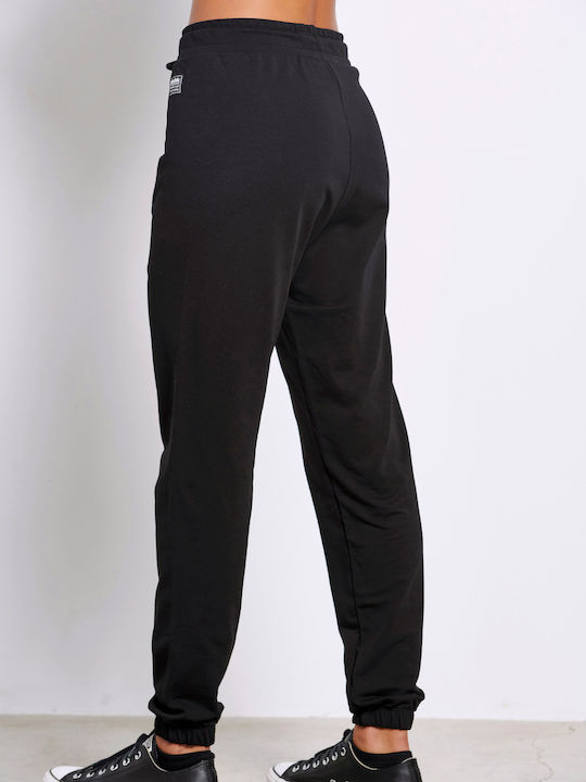 BodyTalk Αθλητική Women's Jogger Sweatpants BLACK