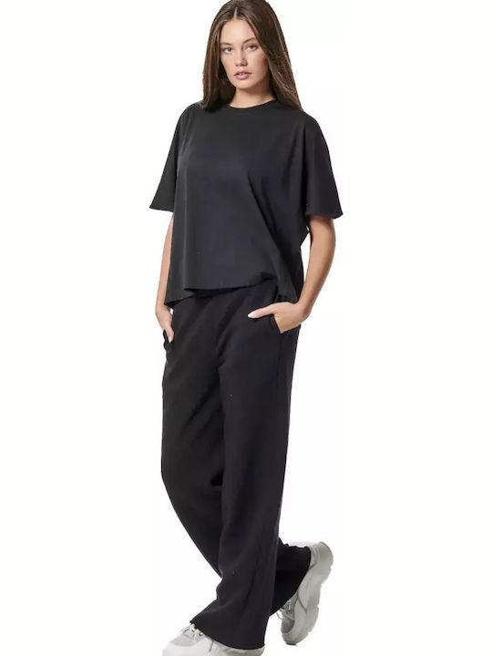 Active Talie înaltă Pantaloni de Trening Negru