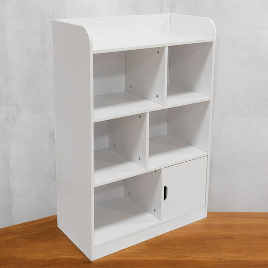 Bibliotecă pardoseală Lemn Alb 30x60x90cm
