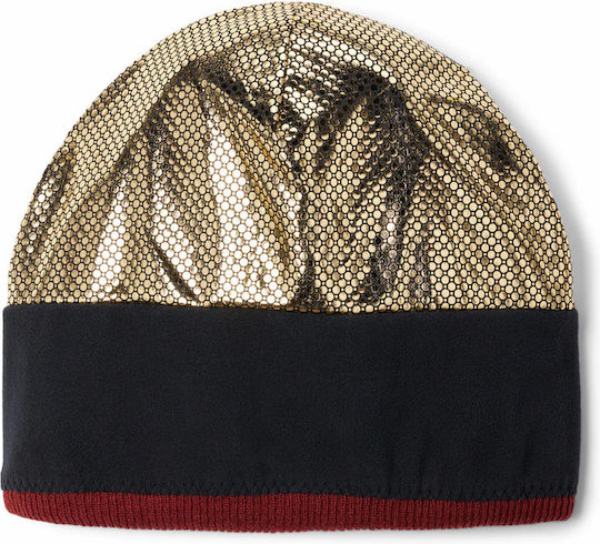Polar Powder Beanie Unisex Fleece Beanie Knitted in Burgundy color