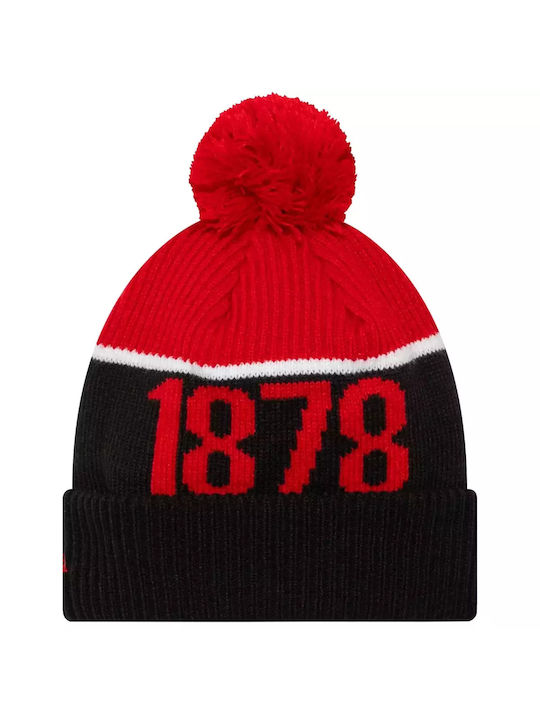 New Era Manchester United Pom Beanie Beanie Knitted in Red color