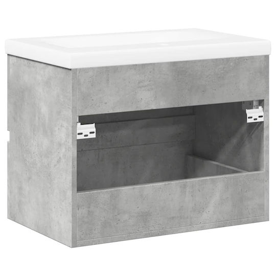 vidaXL Countertop with Sink L60xW45xH38.5cm Gray