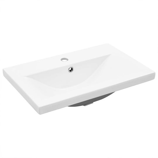 vidaXL Countertop with Sink L60xW45xH38.5cm Gray