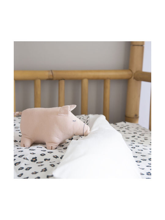 Childhome Baby Bettbezug Set mit Kissenbezug Leopard 100x140cm.