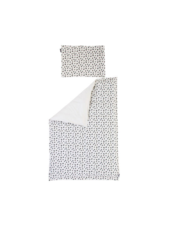 Childhome Baby Bettbezug Set mit Kissenbezug Leopard 100x140cm.