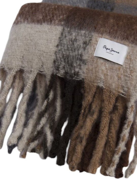 Pepe Jeans Women's Wool Scarf Brown