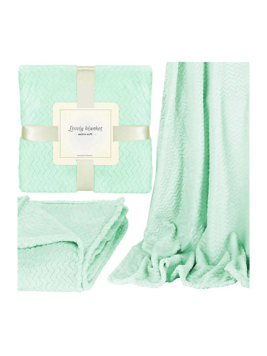 Κουβέρτα Sherpa Διπλή 200x220εκ. Green