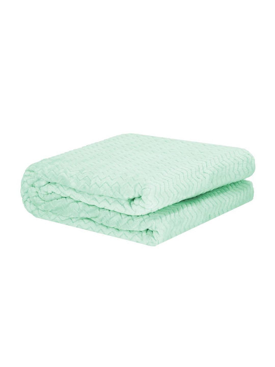 Κουβέρτα Sherpa Διπλή 200x220εκ. Green