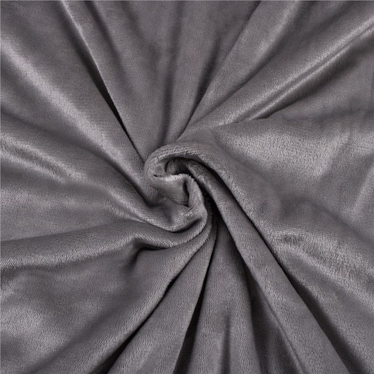 Pătură Blănoasă Dublă 200x240cm Gri
