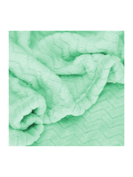 Κουβέρτα Sherpa Διπλή 200x220εκ. Green