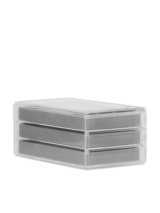 Кутия За Бижутерии С Чекмедже Прозрачна 23x14x11см