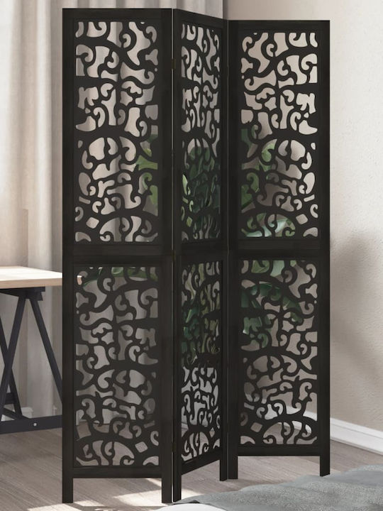 vidaXL Decorativ Paravan Lemn cu 3 Panouri 105x180cm