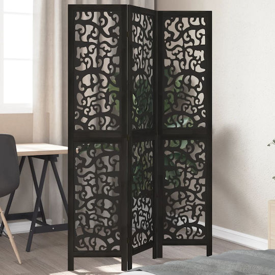 vidaXL Dekorativer Raumteiler Hölzernes mit 3 Paneelen 105x180cm