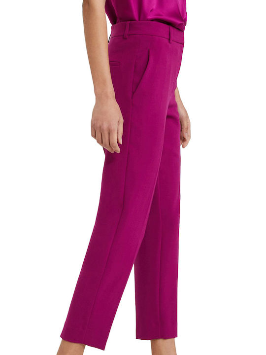 Ottod'ame Women's Fabric Trousers Purple