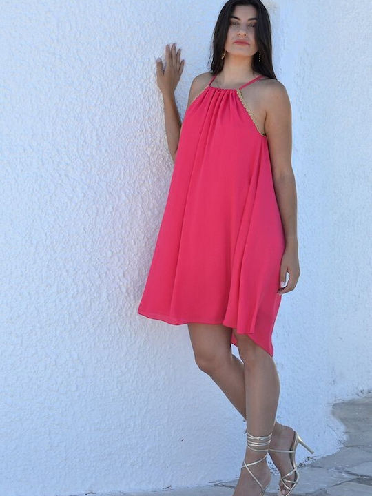 Tweet With Love Kleid Fuchsia