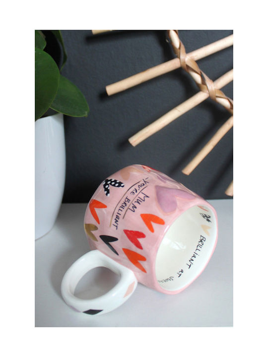 Disaster Designs Mum You're Brilliant Mug Pink