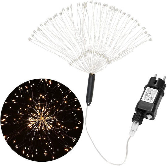Star Decorative Light Installation 100 Leds 40cm Diameter Remote Control Yellow Lighting