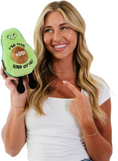 Punchkins Λούτρινο Avocado "I'm The Good Kinda Fat" 18 εκ.